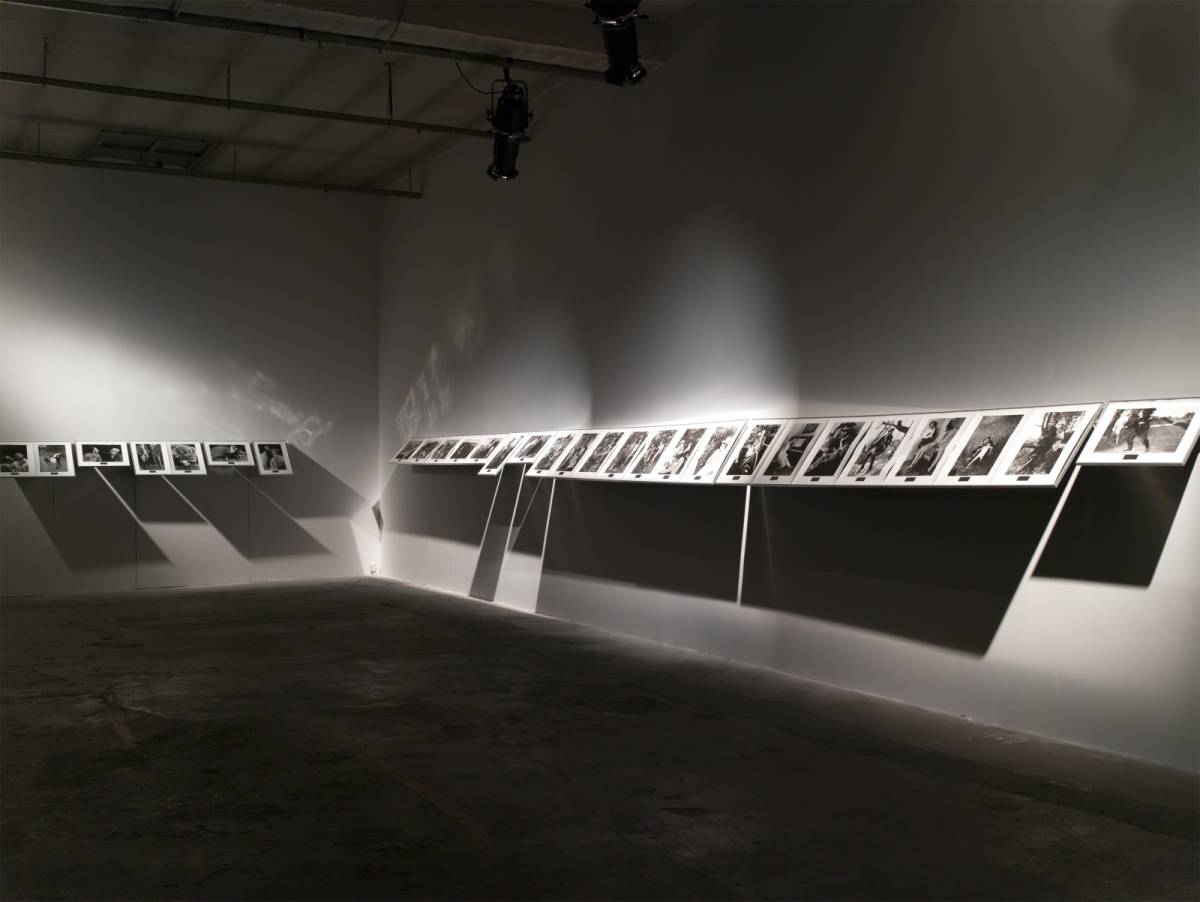 If I were a German, 1994, 29 b/w photos, installation view